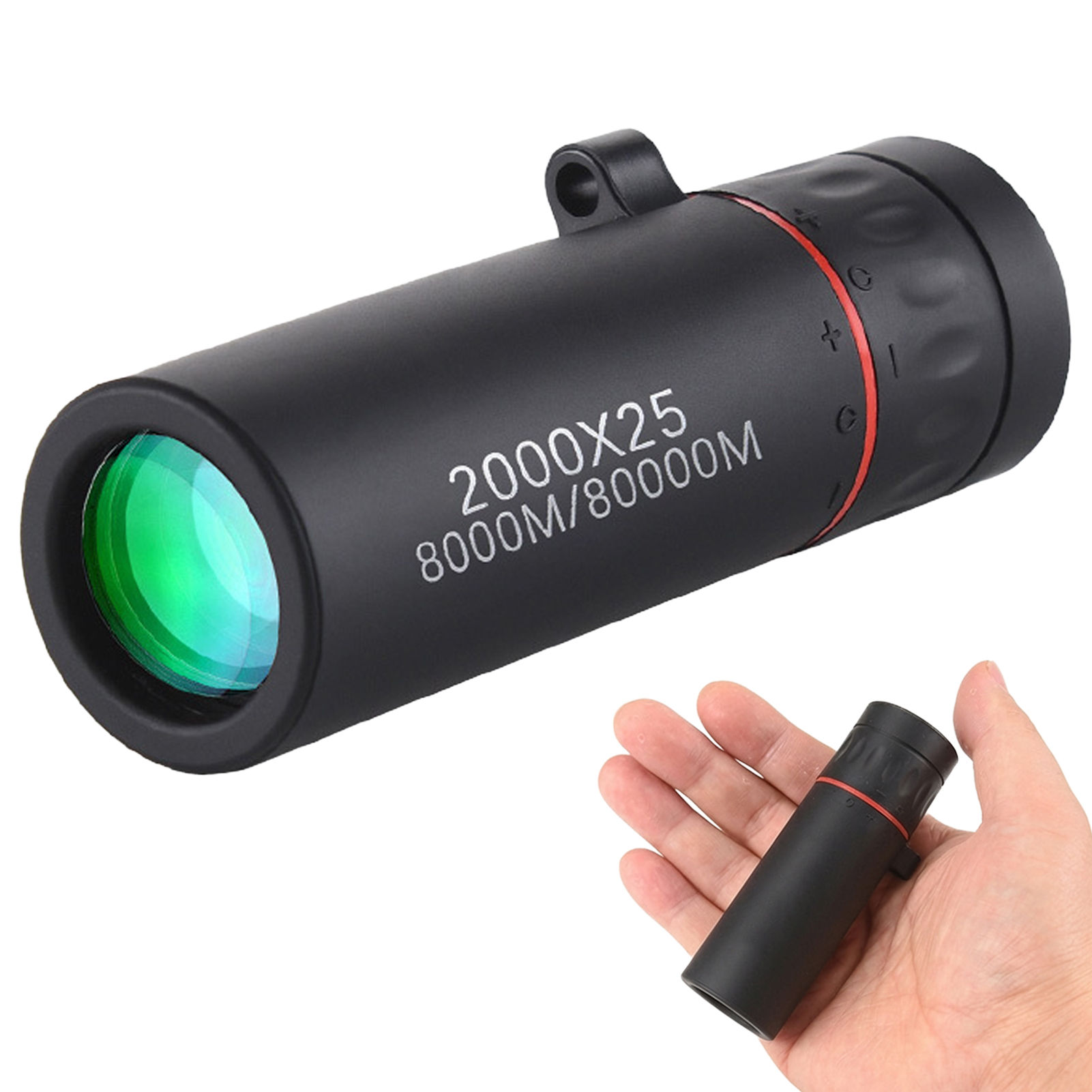 Outdoor Adventure Hiking - Mini Monocular Telescope High-Power Zoom for