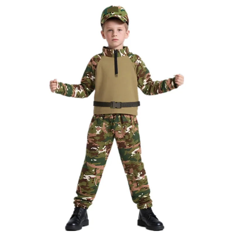 Outdoor Adventure Travel - Kids Adults Camouflage Frog Outfit Summer