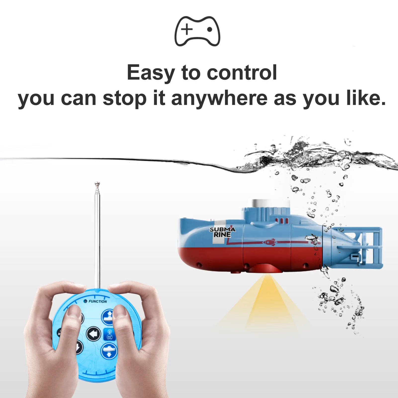 Simulation Mini RC Submarine 0 - Outdoor Adventure Toys ulasan dan harga