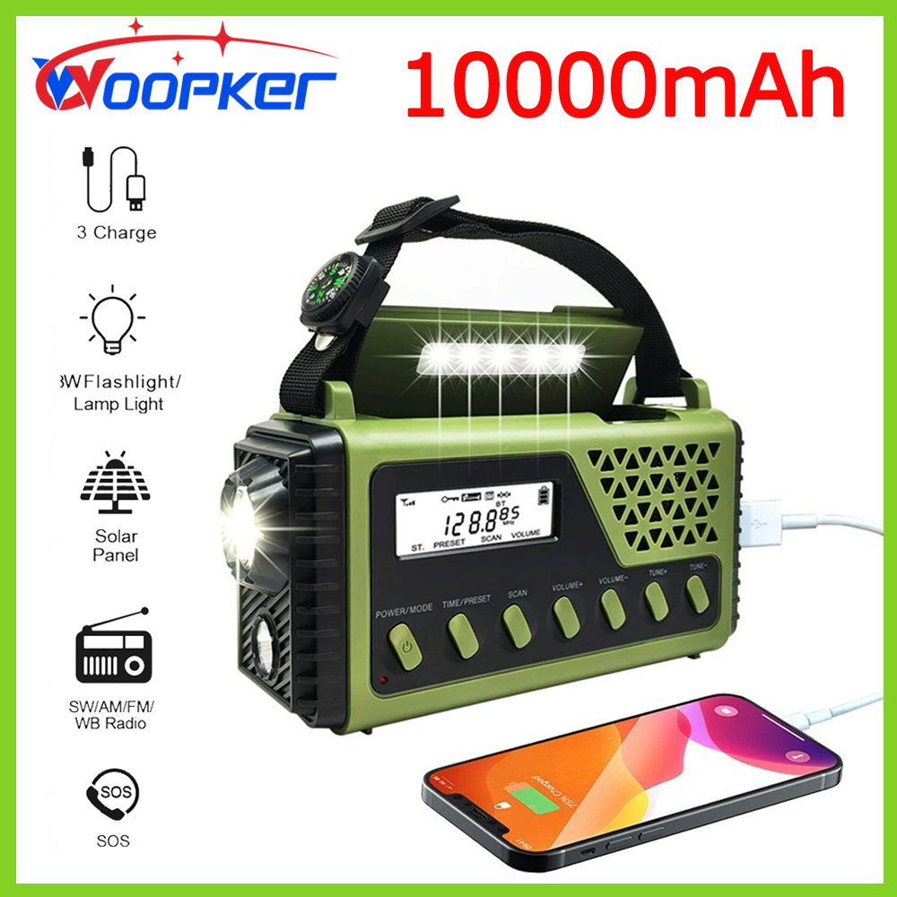 Woopker Radio SY-1199 10000mAh - Emergency Radio Solar ulasan dan harga