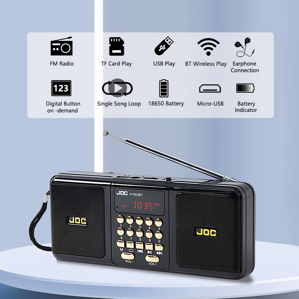 Portable Stereo FM Radio Wirel - Emergency Radio Solar ulasan dan harga