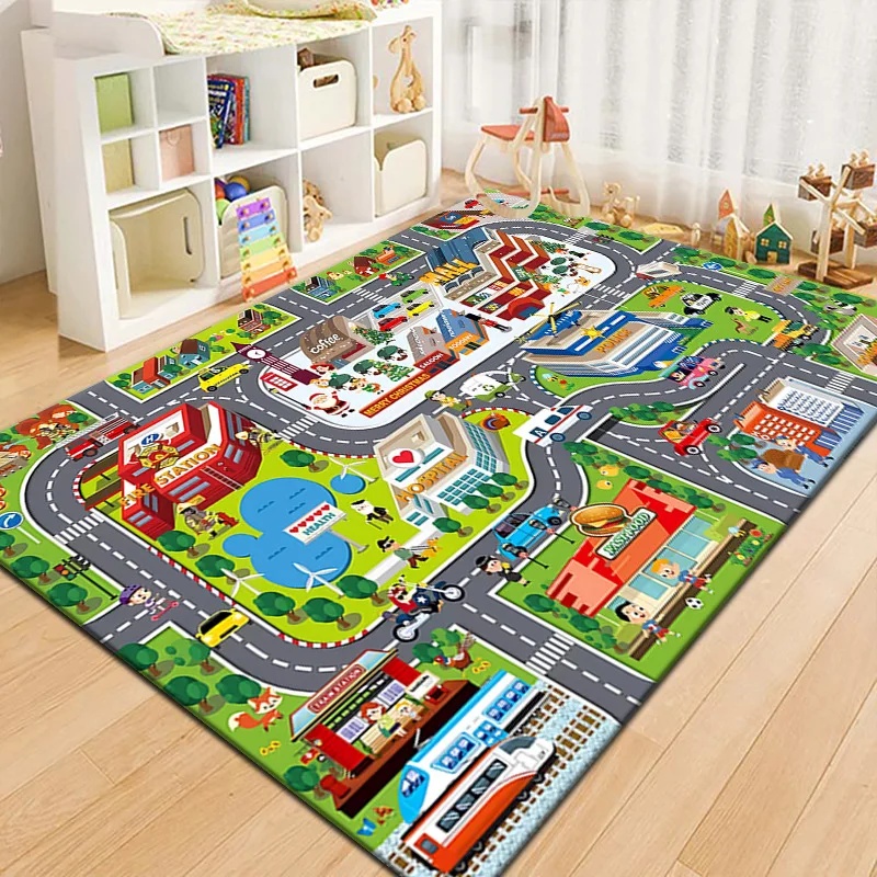 Colorful Kids City Map Play Ma - Outdoor Adventure Toys ulasan dan harga
