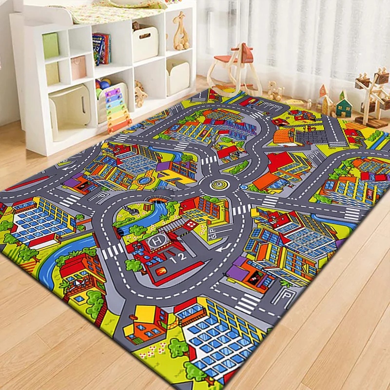 Colorful Kids City Map Play Ma - Outdoor Adventure Toys ulasan dan harga