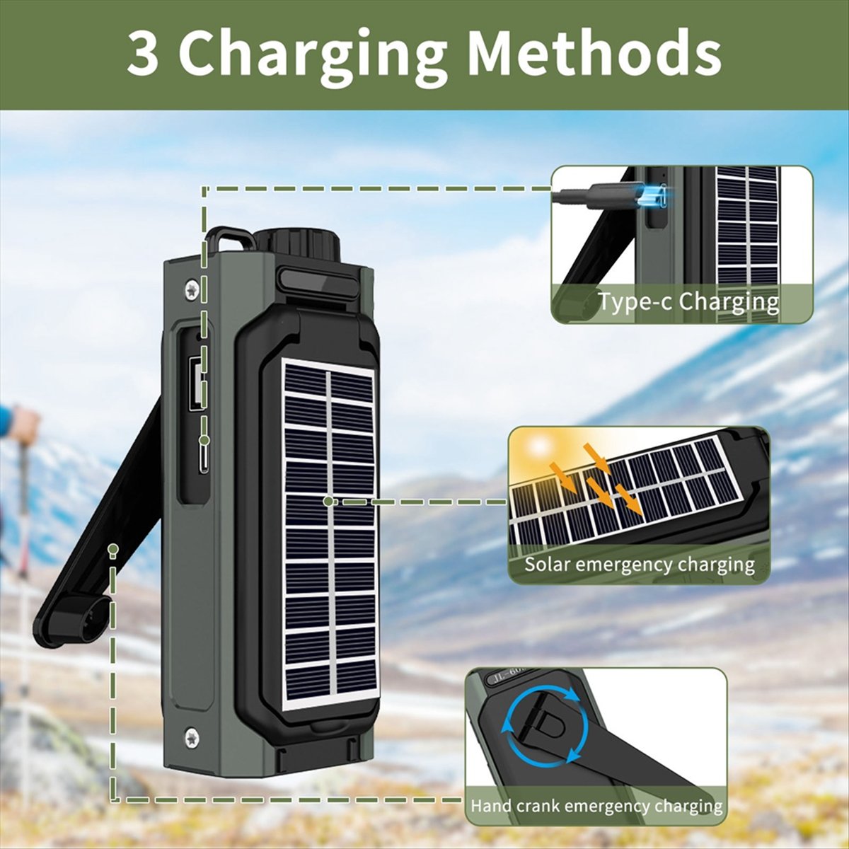 A26Z Portable Solar Radio, Eme - Emergency Radio Solar ulasan dan harga