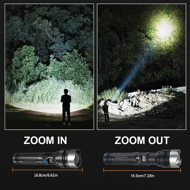 900000LM Powerful LED Flashlig - Outdoor Adventure Hiking ulasan dan harga