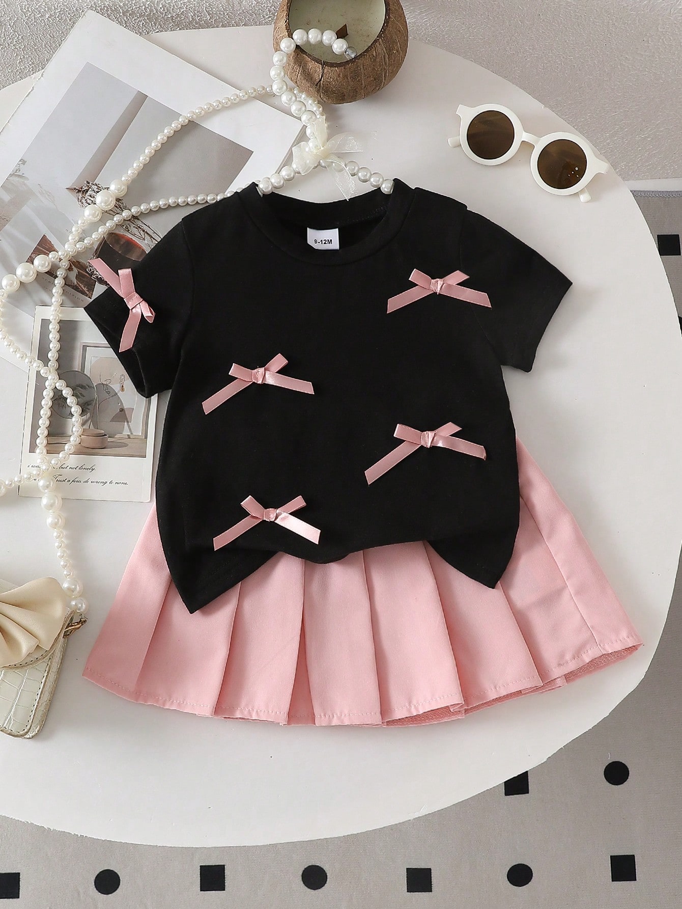 Two-piece baby girl 3D bow cas - Outdoor Adventure Wear ulasan dan harga
