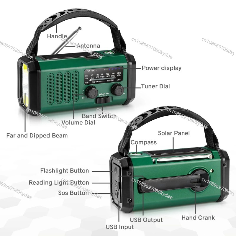 10000/20000mAh Battery Emergen - Emergency Radio Solar ulasan dan harga
