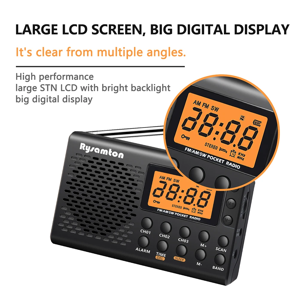 Portable Battery Radio FM Shor - Emergency Radio Solar ulasan dan harga