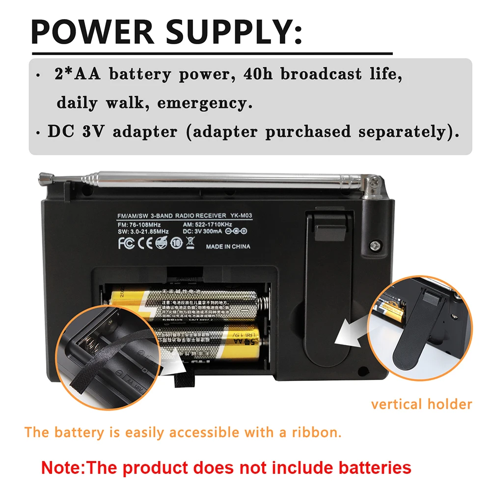 Portable Battery Radio FM Shor - Emergency Radio Solar ulasan dan harga