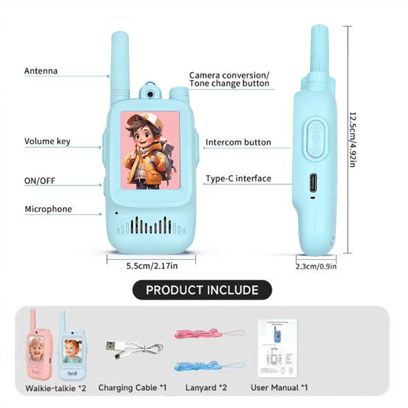2pcs Kids Video Walkie Talkie  - Outdoor Adventure Toys ulasan dan harga