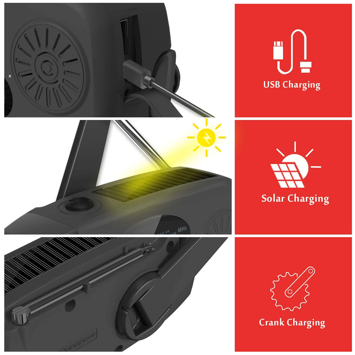 Multifunctional Portable Hand  - Emergency Radio Solar ulasan dan harga